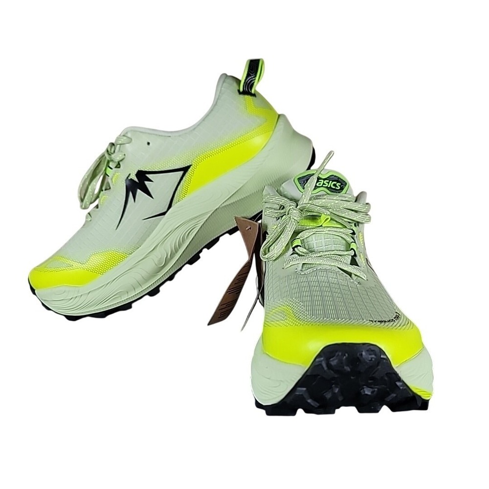 Asics Mens Trabuco Max 3 Mens 7.5 NEW Running 1011B800-300 Matcha Neon Yellow